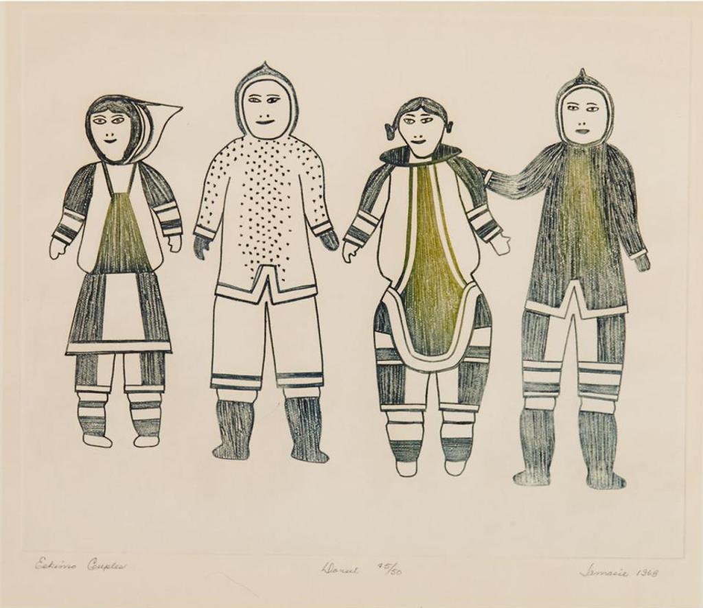 Jamasie Teevee (1910-1985) - Eskimo Couples