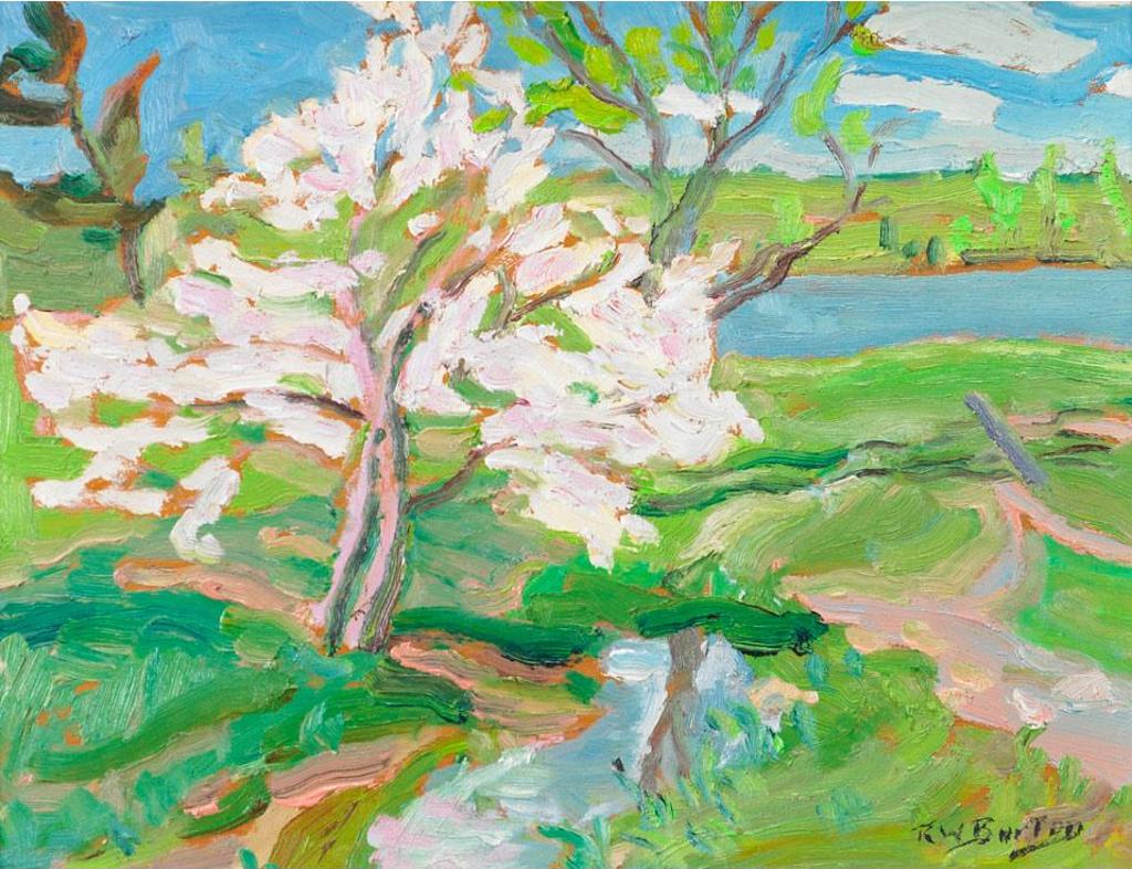 Ralph Wallace Burton (1905-1983) - Apple Blossoms Near Burritts Rapids, Ont., 1979