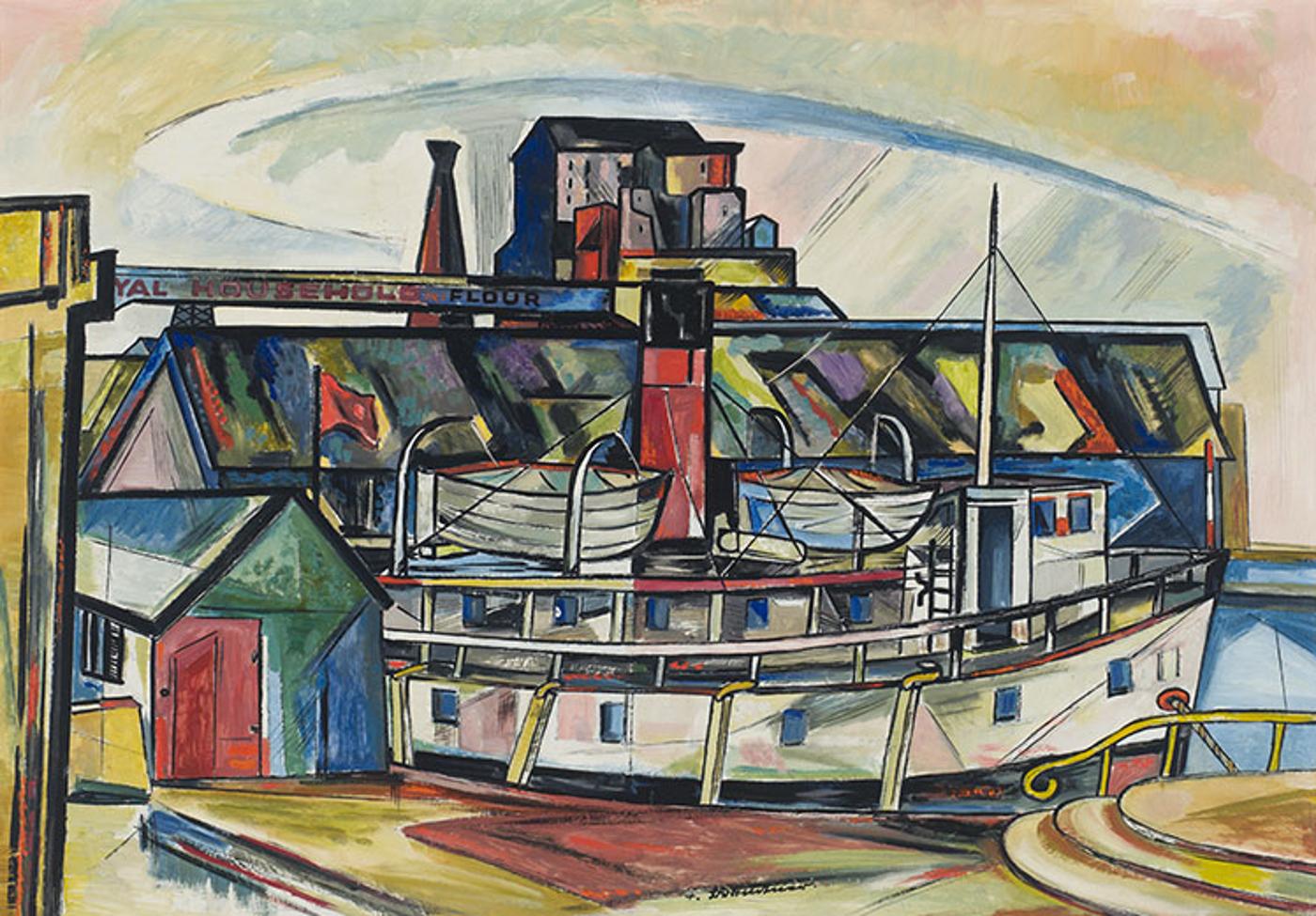 Fritz Brandtner (1896-1969) - Port of Montreal (Royal Household Flour, Montreal)