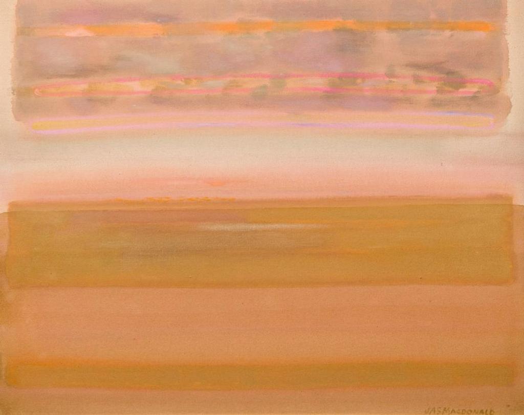 James [Jim] Alexander Stirling MacDonald (1921-2013) - Untitled-Brown and Pink
