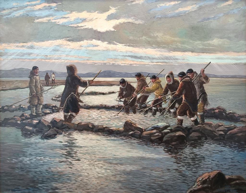 Nori Peter (1935-2009) - Fishing for Arctic Char