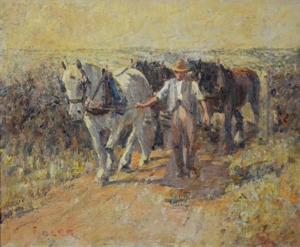 Harry Fidler (1856-1935) - farmer and team of horses