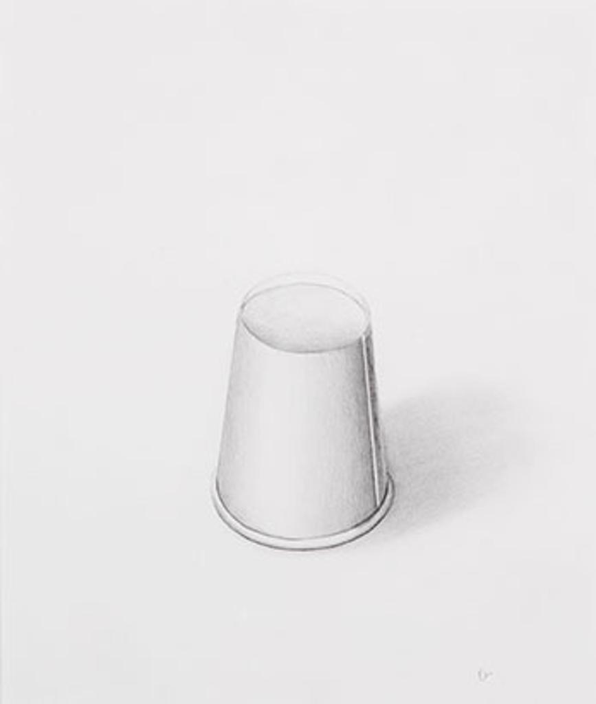 Euan MacDonald (1965) - A mosquito under a paper cup