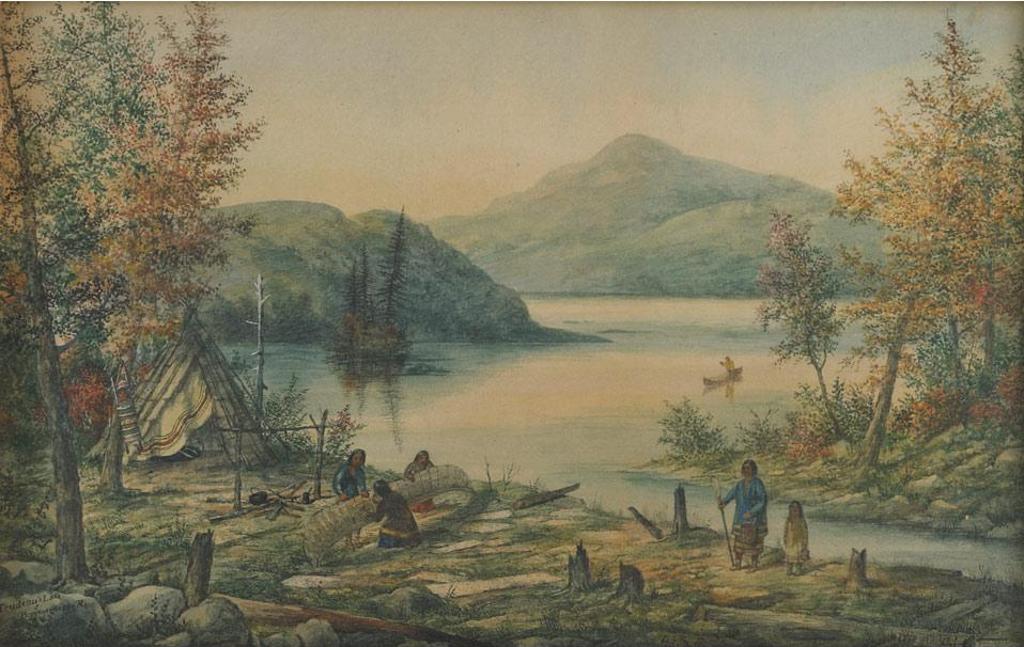 Alfred Worsley Holdstock (1820-1901) - Trudeau’S Lake, Bowineghere River