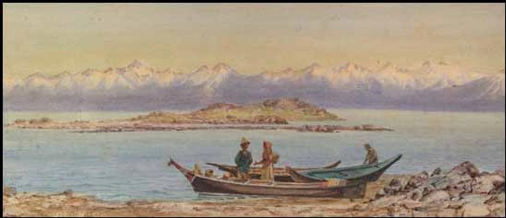 Thomas Mower Martin (1838-1934) - West Coast Indians at Olympic Mountains