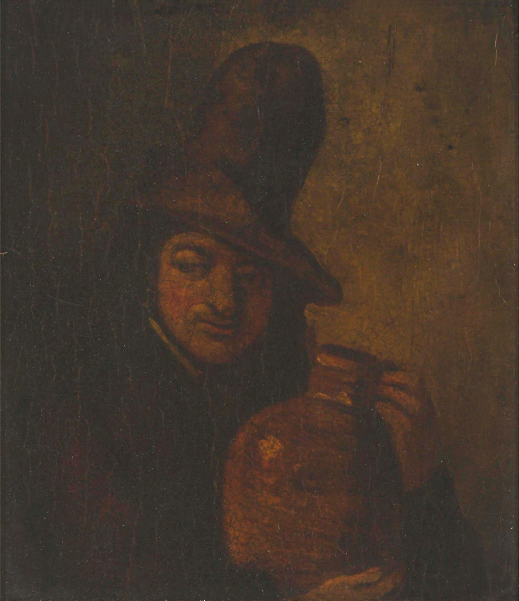 Circle of Egbert van Heemskerk (1634-1704) - Peasant Drinking
