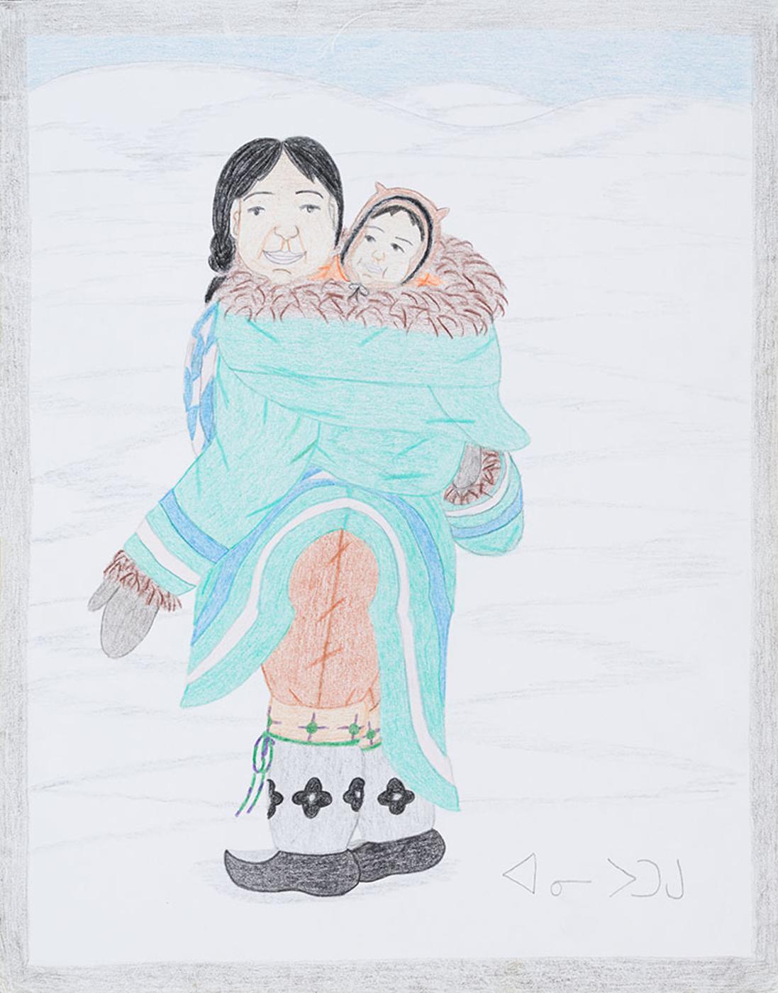 Annie Pootoogook (1969-2016) - Mother and Child