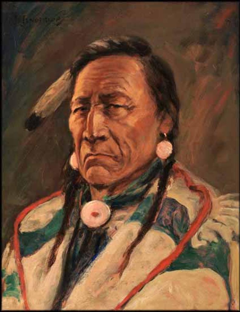 James Henderson (1871-1951) - Portrait of an Indian Chief