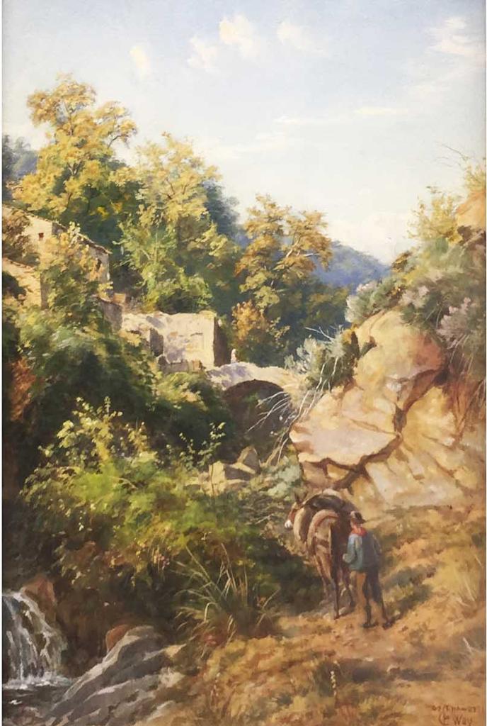 Charles Jones (C. J.) Way (1834-1919) - Rocky Climb