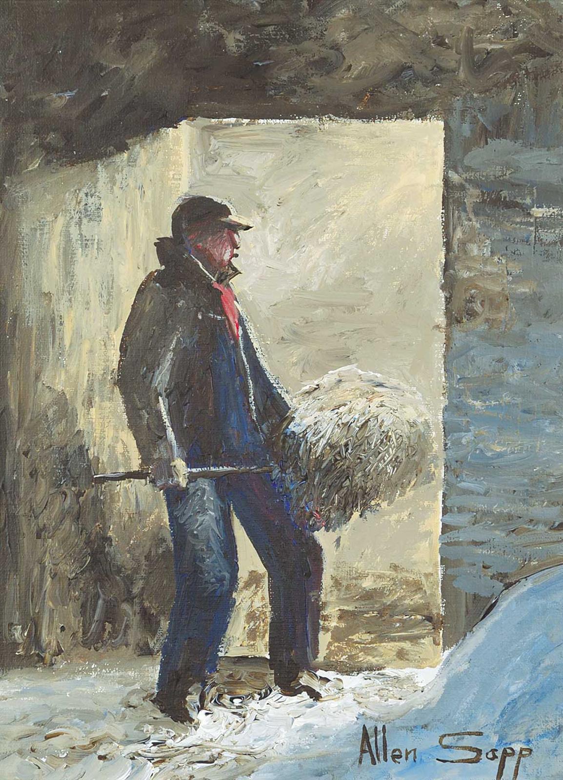 Allen Fredrick Sapp (1929-2015) - Finishing Looking after Horses