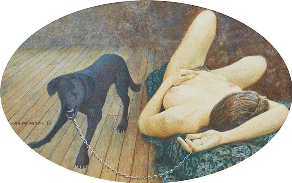 Hugh McKenzie (1943) - Nude Girl with Dog