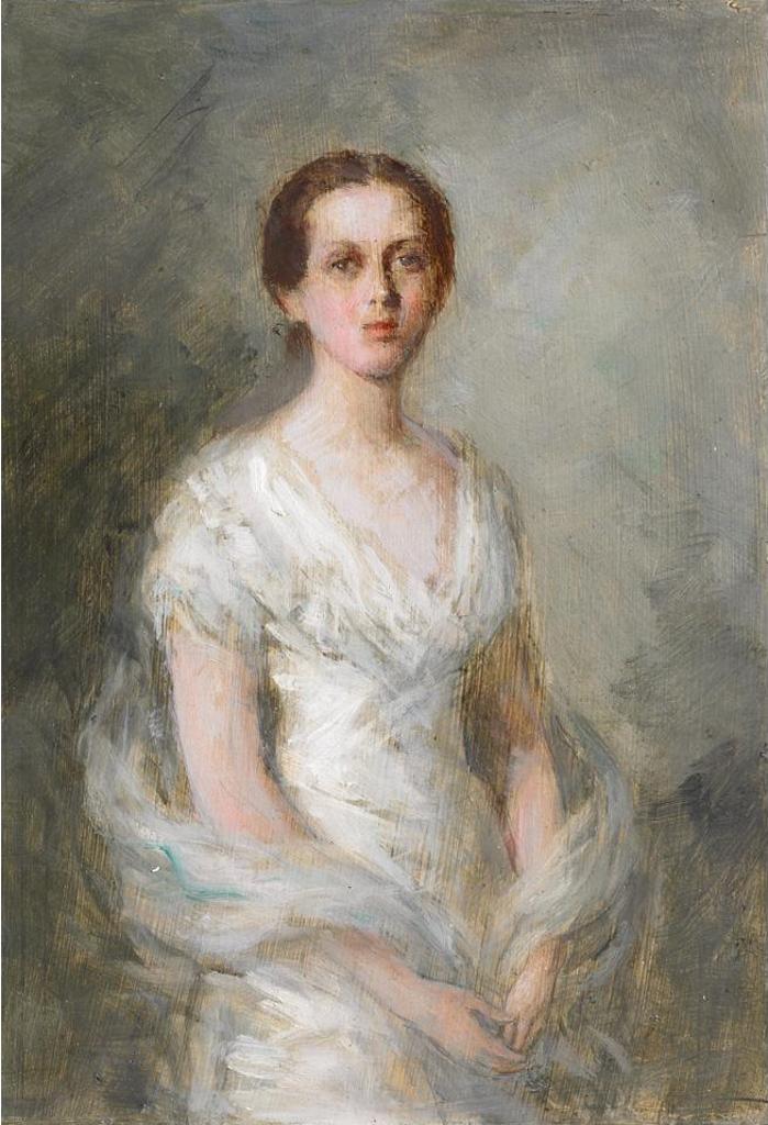 Robert Harris (1849-1919) - Portrait Of Miss Sutherland