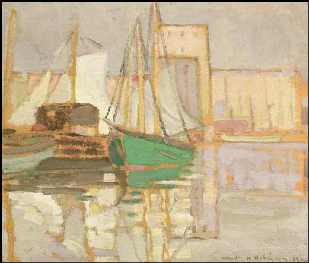 Albert Henry Robinson (1881-1956) - Fishing Boats at Quebec