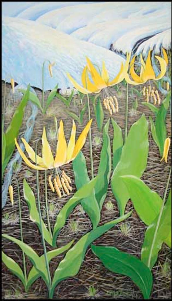 Donald M. Flather (1903-1990) - Glacier Lilies (Erythronium Grandiflorum), Revelstoke National Park