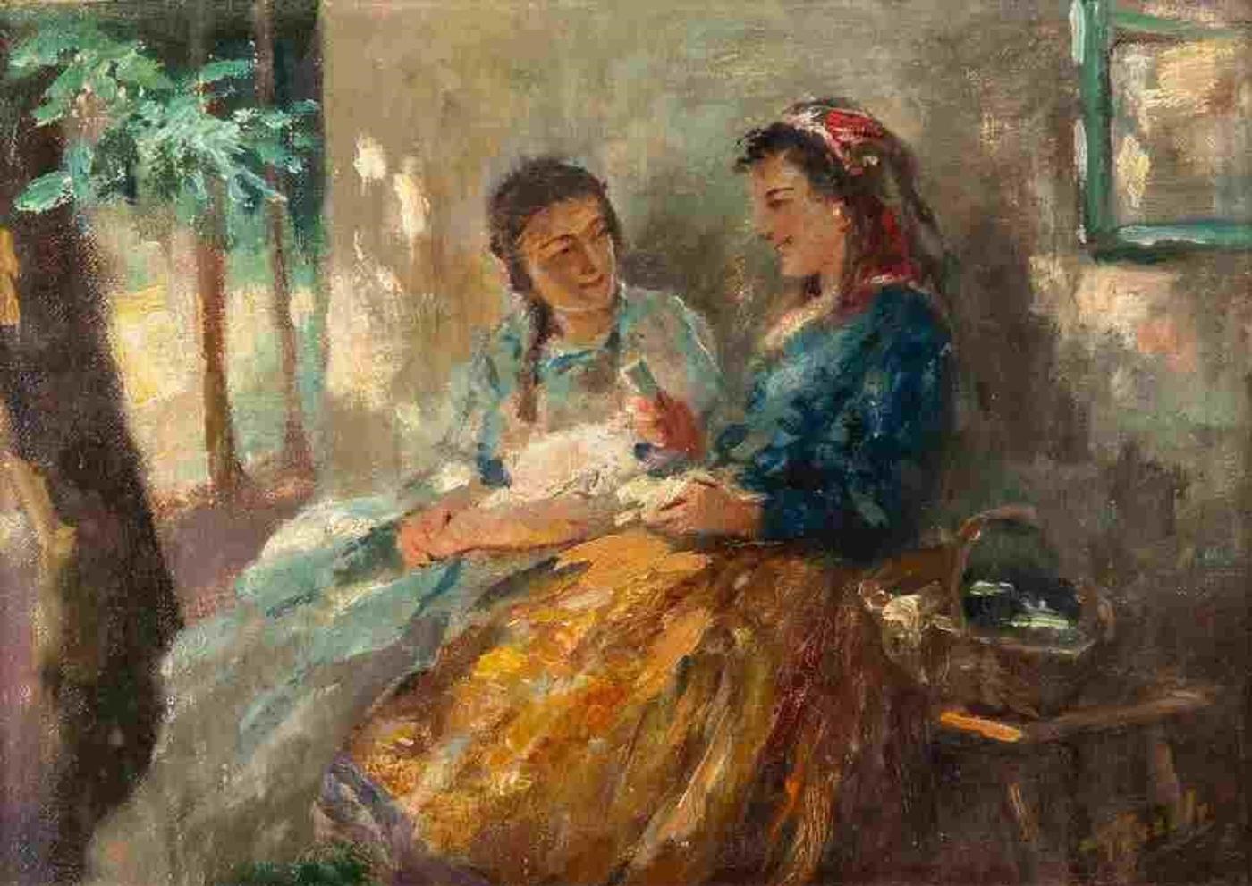 Antal (Anton) Peczely (1891-1963) - Two ladies
