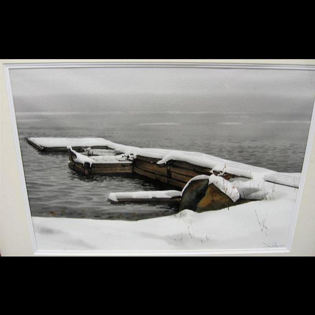 Jack Henry Reid (1925-2009) - Untitled (Snow Covered Dock)