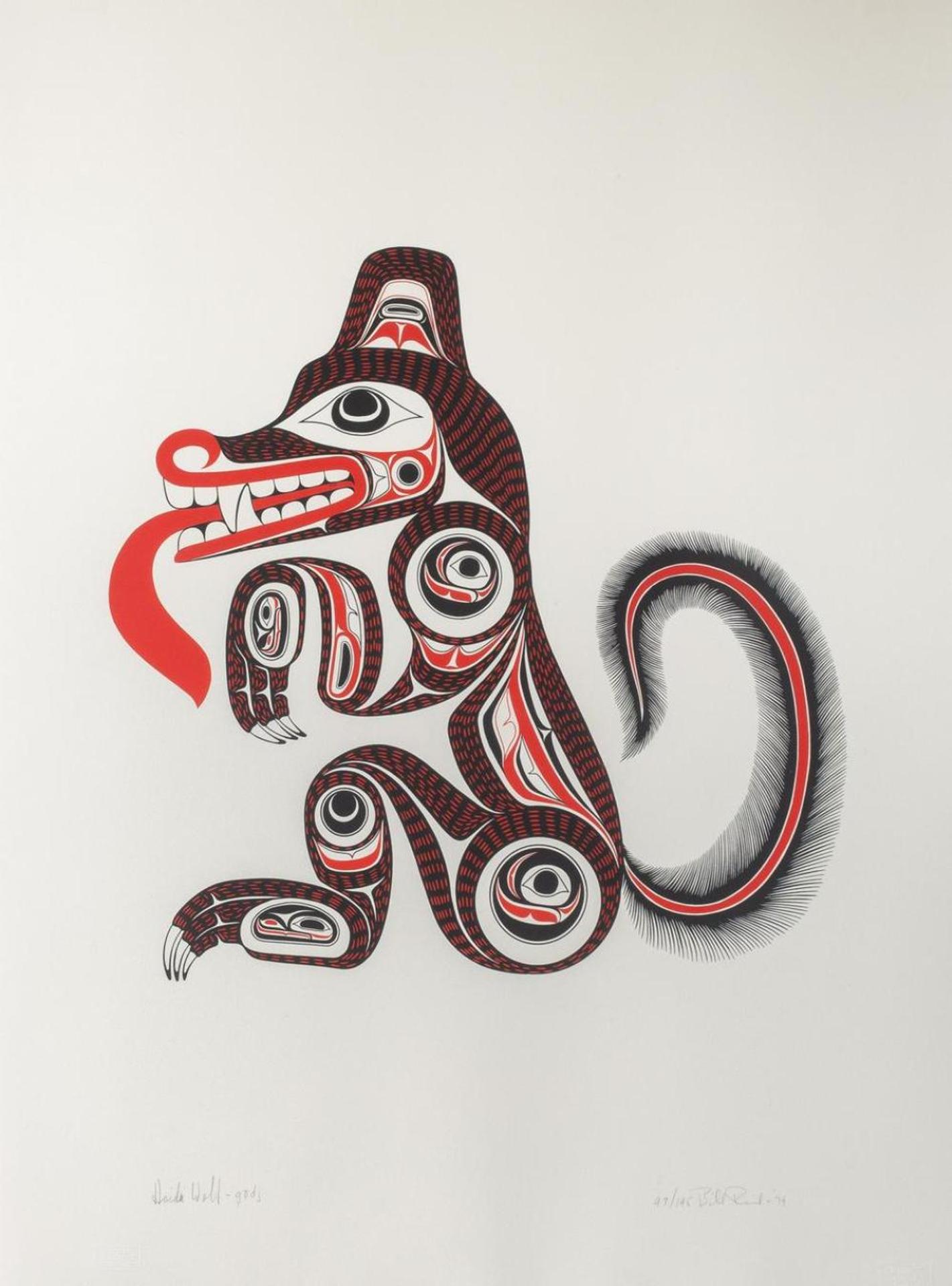 Bill (William) Ronald Reid (1920-1998) - Haida Wolf - Ghuuts