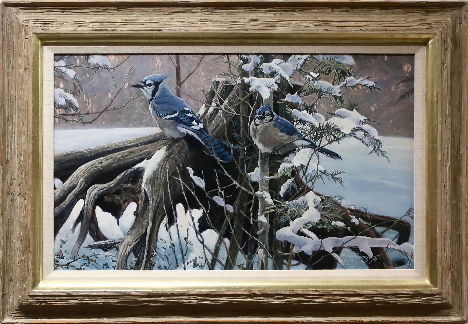 Alan Sakhavarz (1945) - Untitled (Blue Jays)