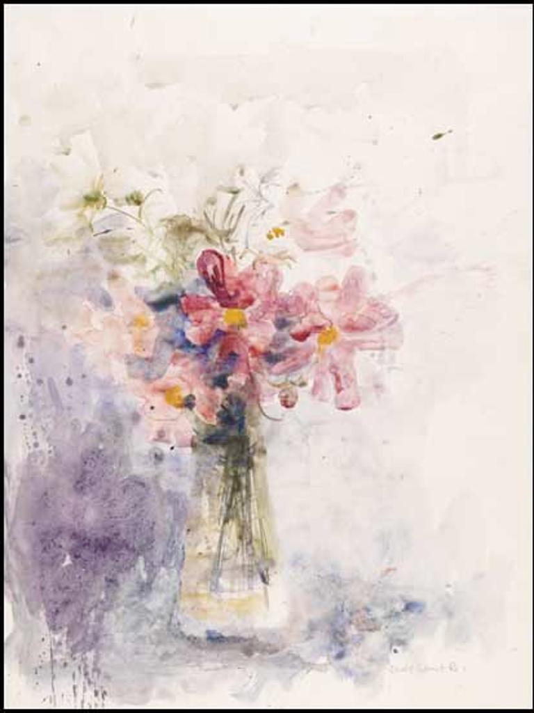 Molly Joan Lamb Bobak (1922-2014) - Pink Flowers