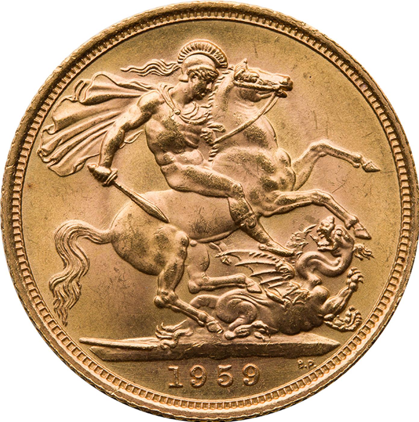 United Kingdom - Elizabeth II Gold Sovereign 1959, London Mint