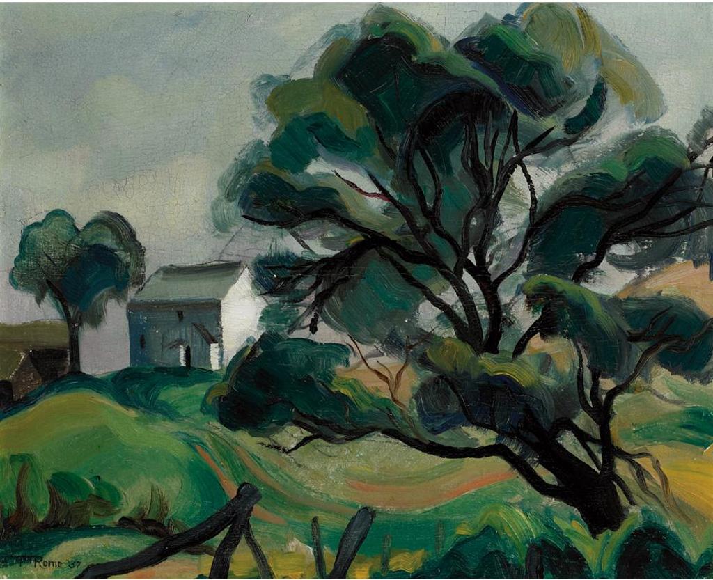 Efa Prudence Heward (1896-1947) - Farm House In The Hills