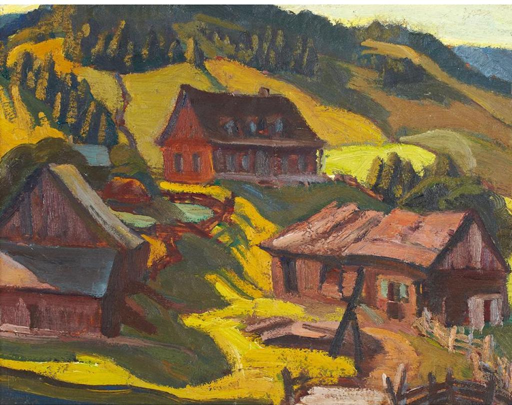 Yvonne Mckague Housser (1897-1996) - An Abandoned Farm, Quebec, 1927