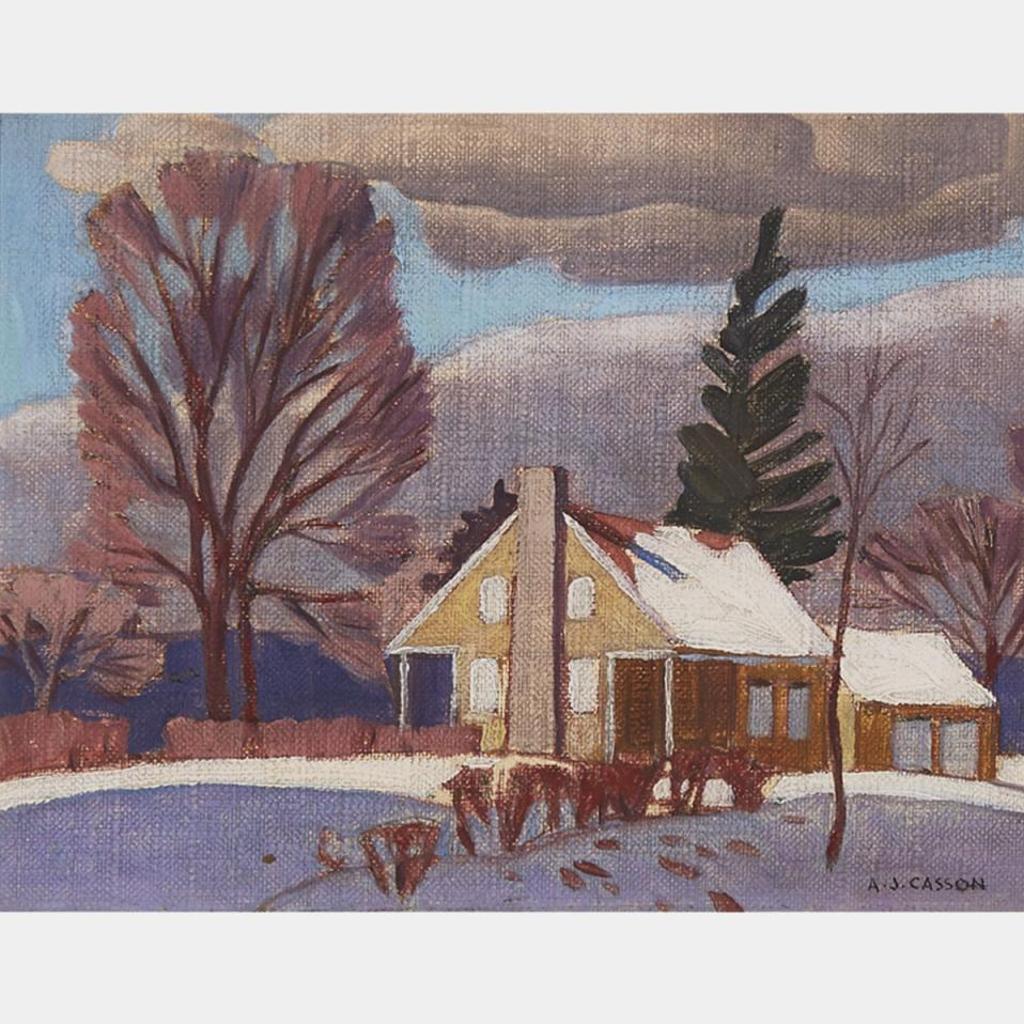 Alfred Joseph (A.J.) Casson (1898-1992) - Morgan Cottage, Weston,  Ontario, 1935