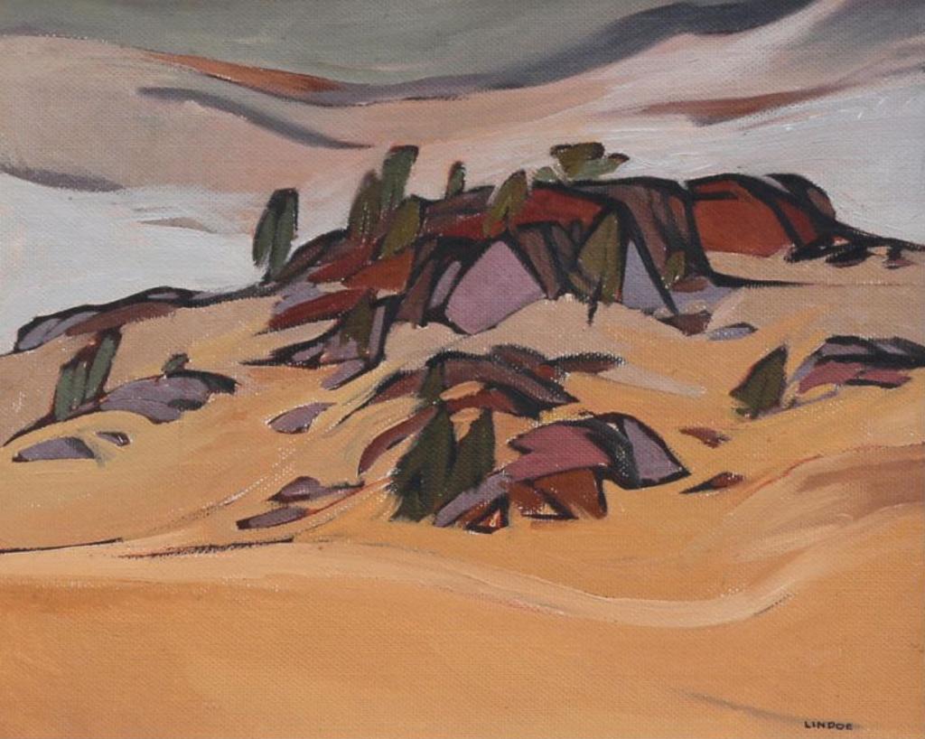 Luke Orton Lindoe (1913-1998) - Volcanic Rocks Near Kamploops; 1950/51