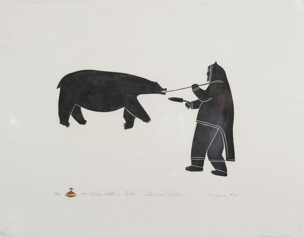 William Kagyut (1922) - Bear And Hunter
