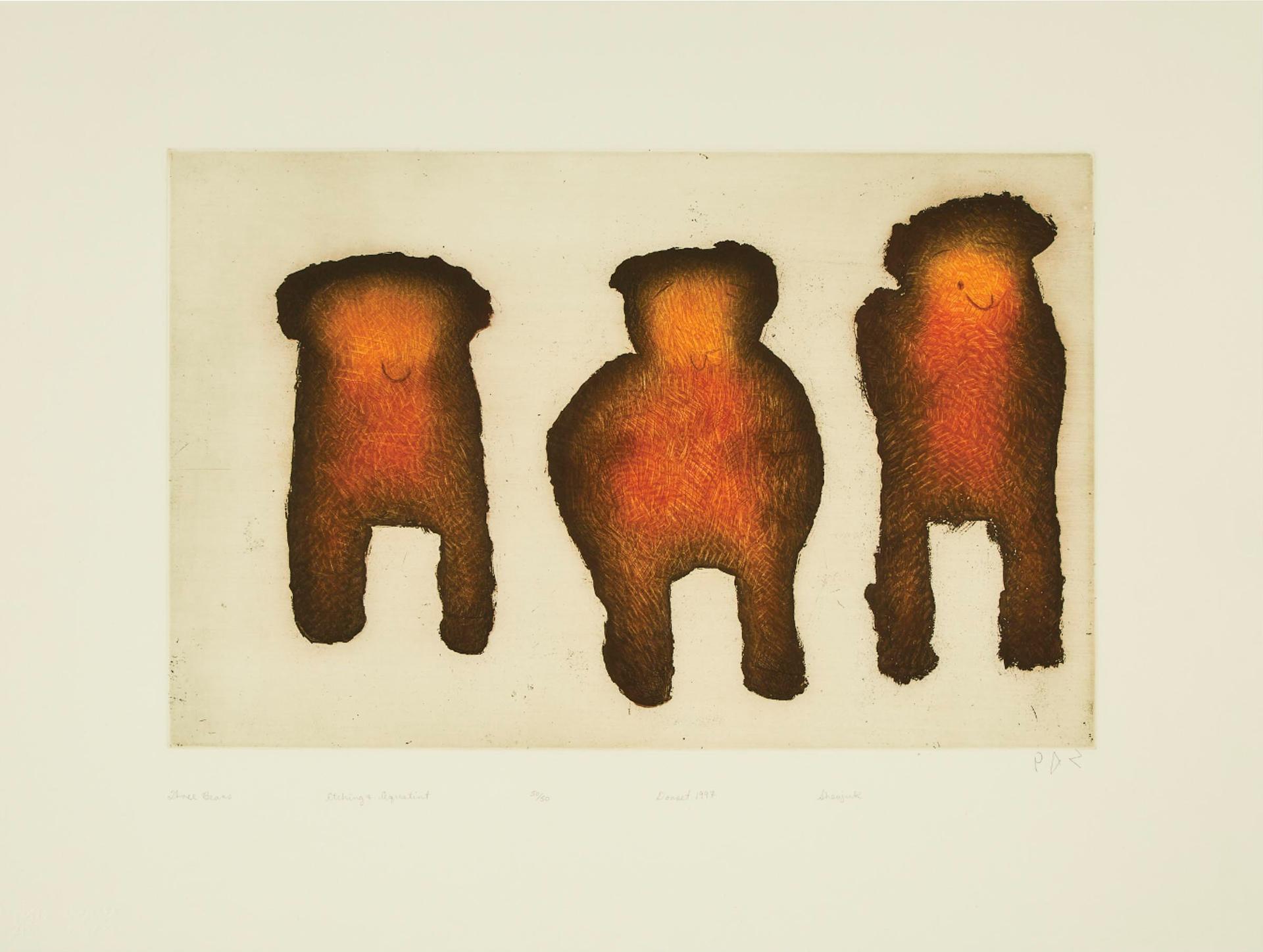 Sheojuk Etidlooie (1932-1999) - Three Bears, 1997