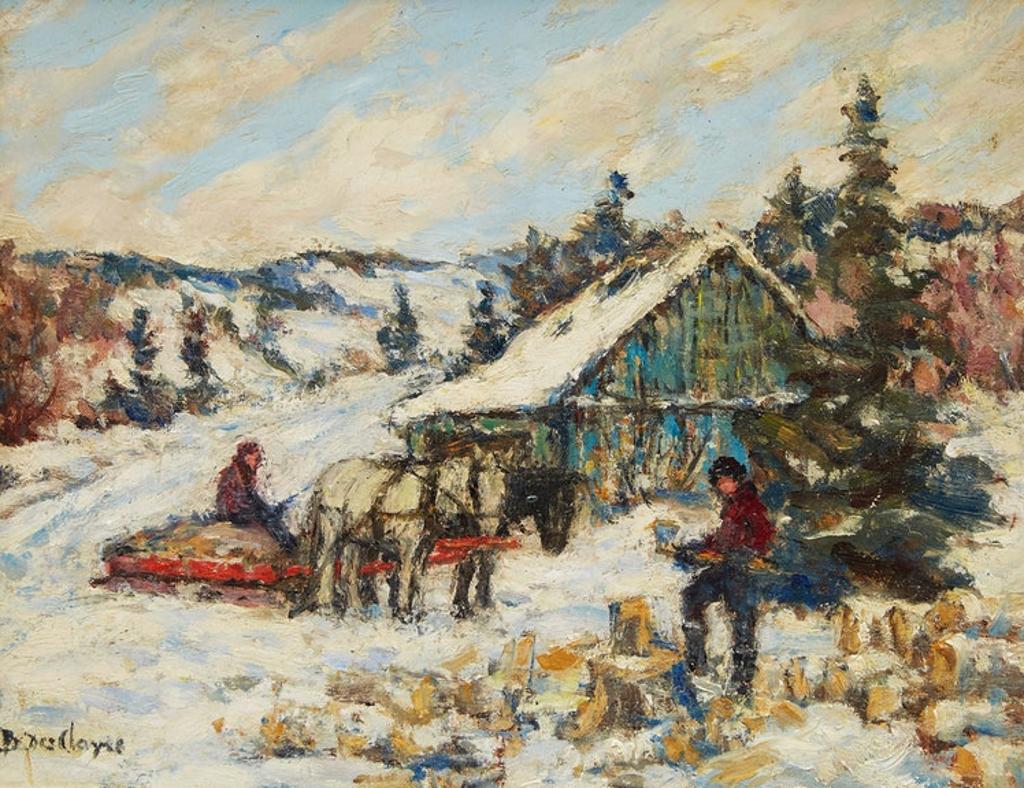 Berthe Des Clayes (1877-1968) - Winter in the Laurentians