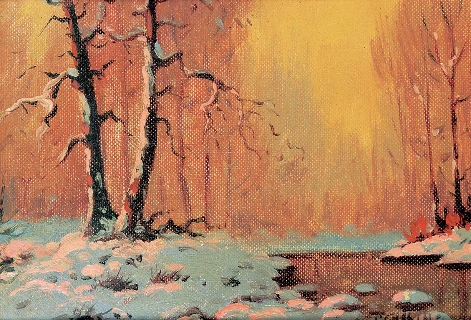 Roland Gissing (1895-1967) - Untitled - Winter Stream
