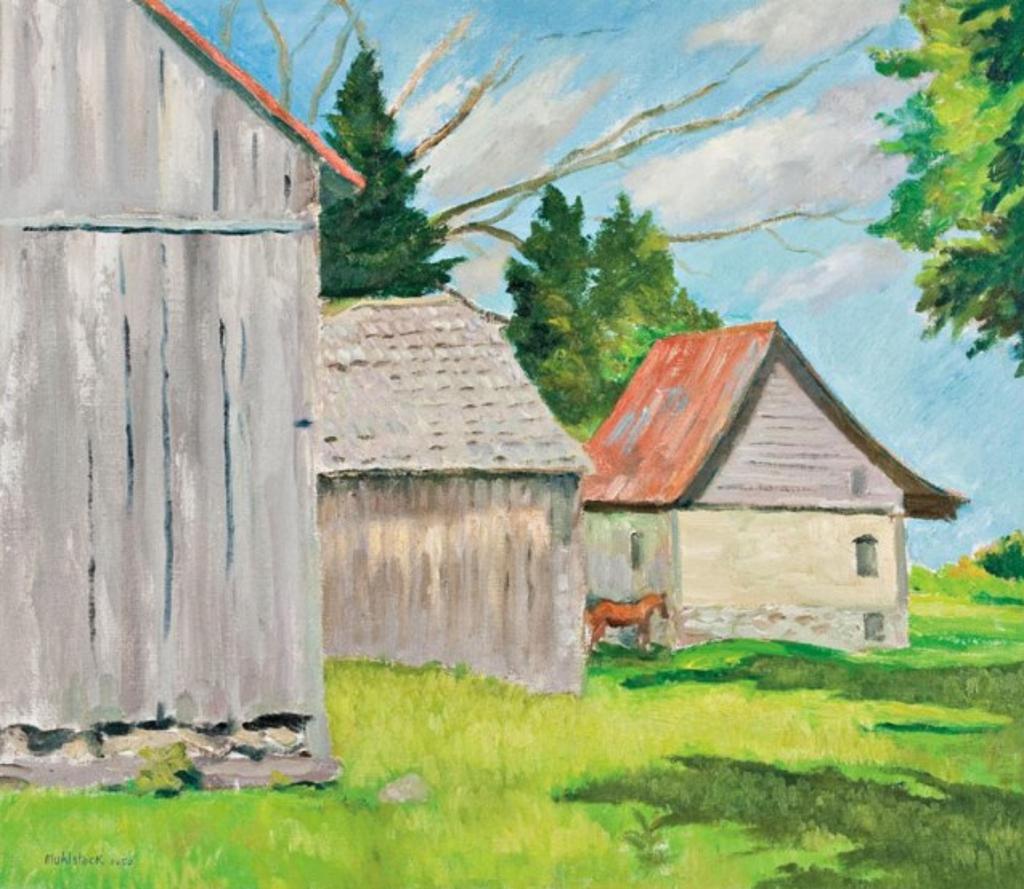 Louis Muhlstock (1904-2001) - Barns in Summer