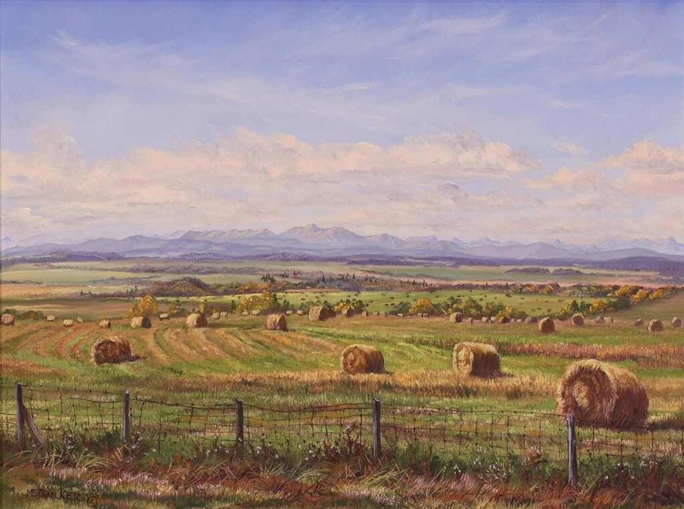 Marion E. Barker (1936-2016) - Open And Endless, South Of Cochrane; 1994