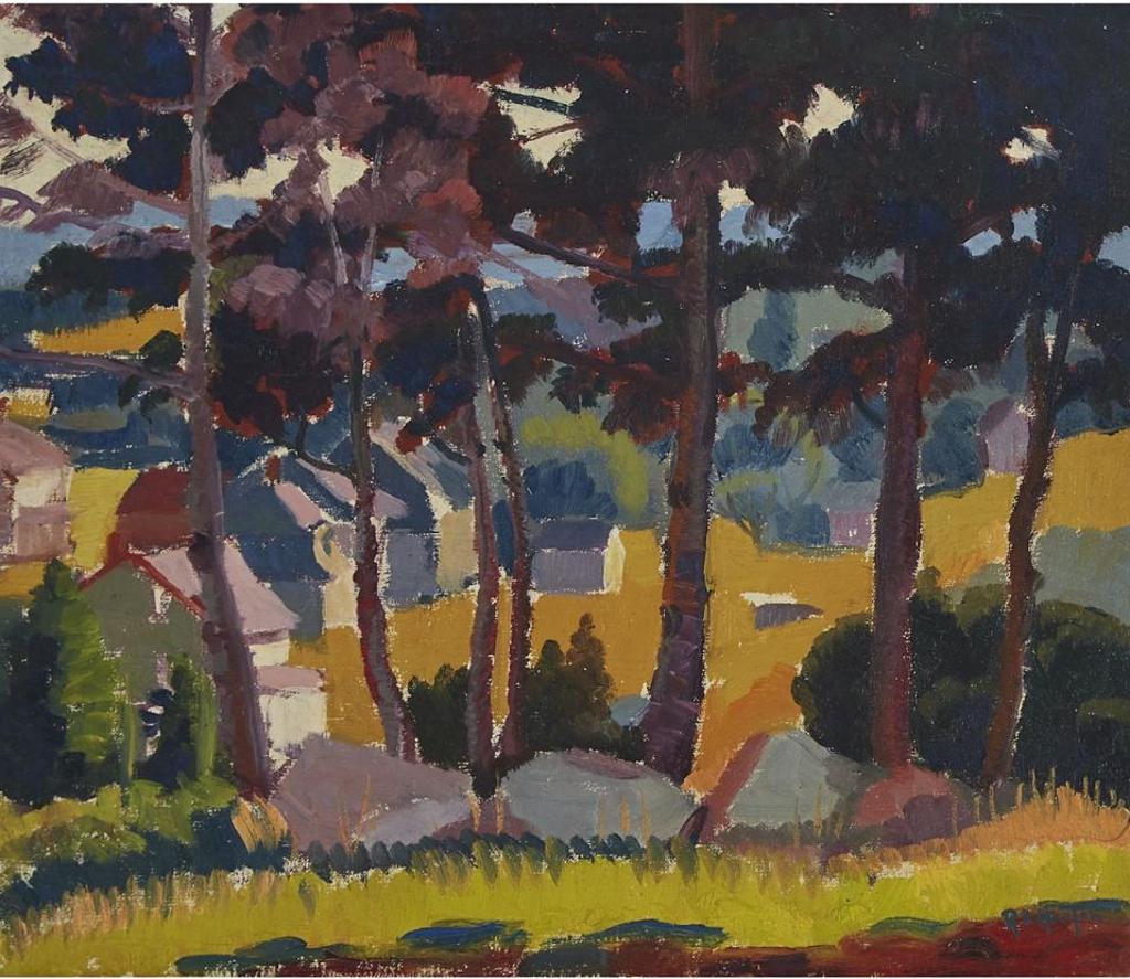 Randolph Stanley Hewton (1888-1960) - Landscape With Cottages
