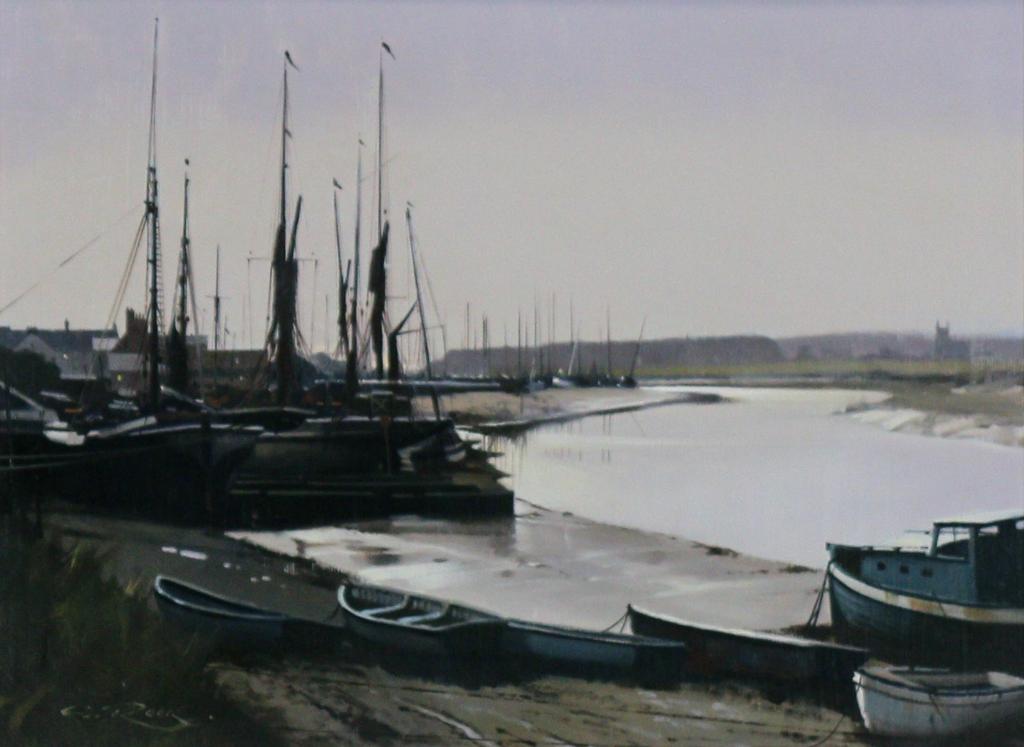 Geoffrey Allan Rock (1923-2000) - Low Tide, Evening, Maldon, Essex; 1983