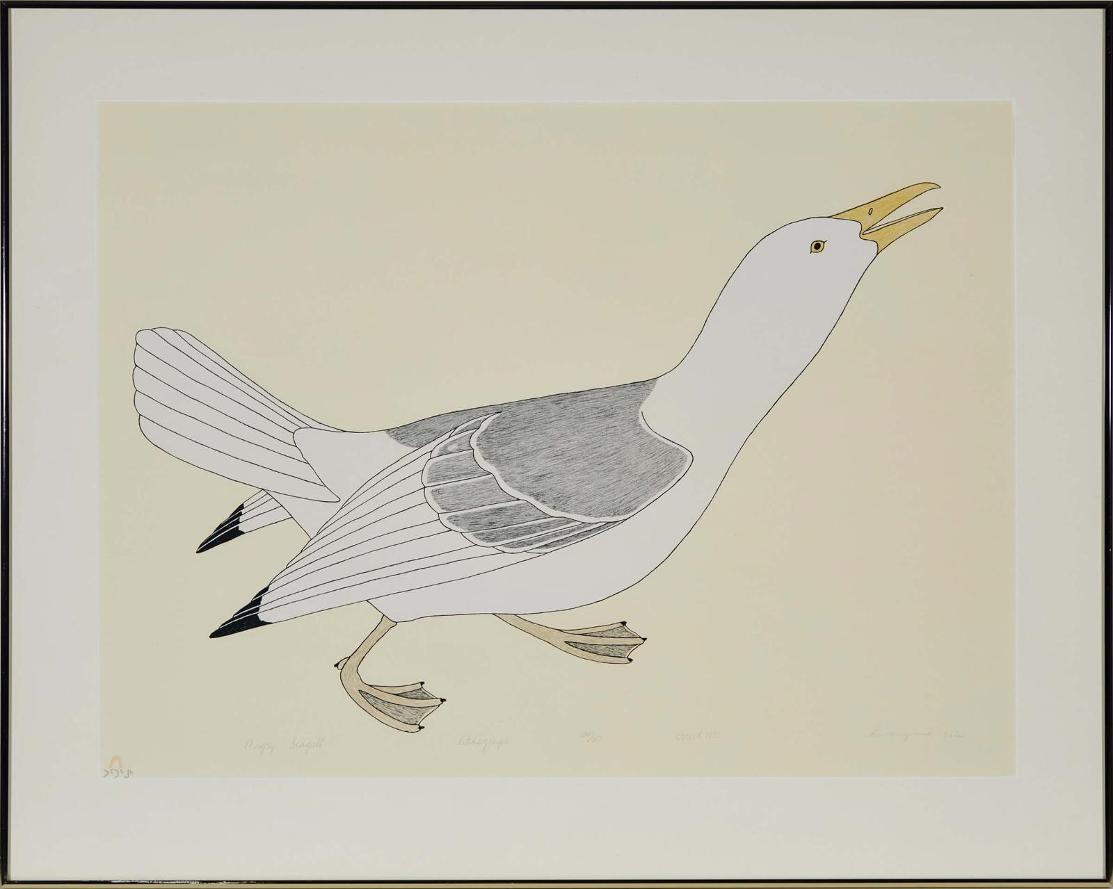 Kananginak Pootoogook (1935-2010) - Angry Seagull