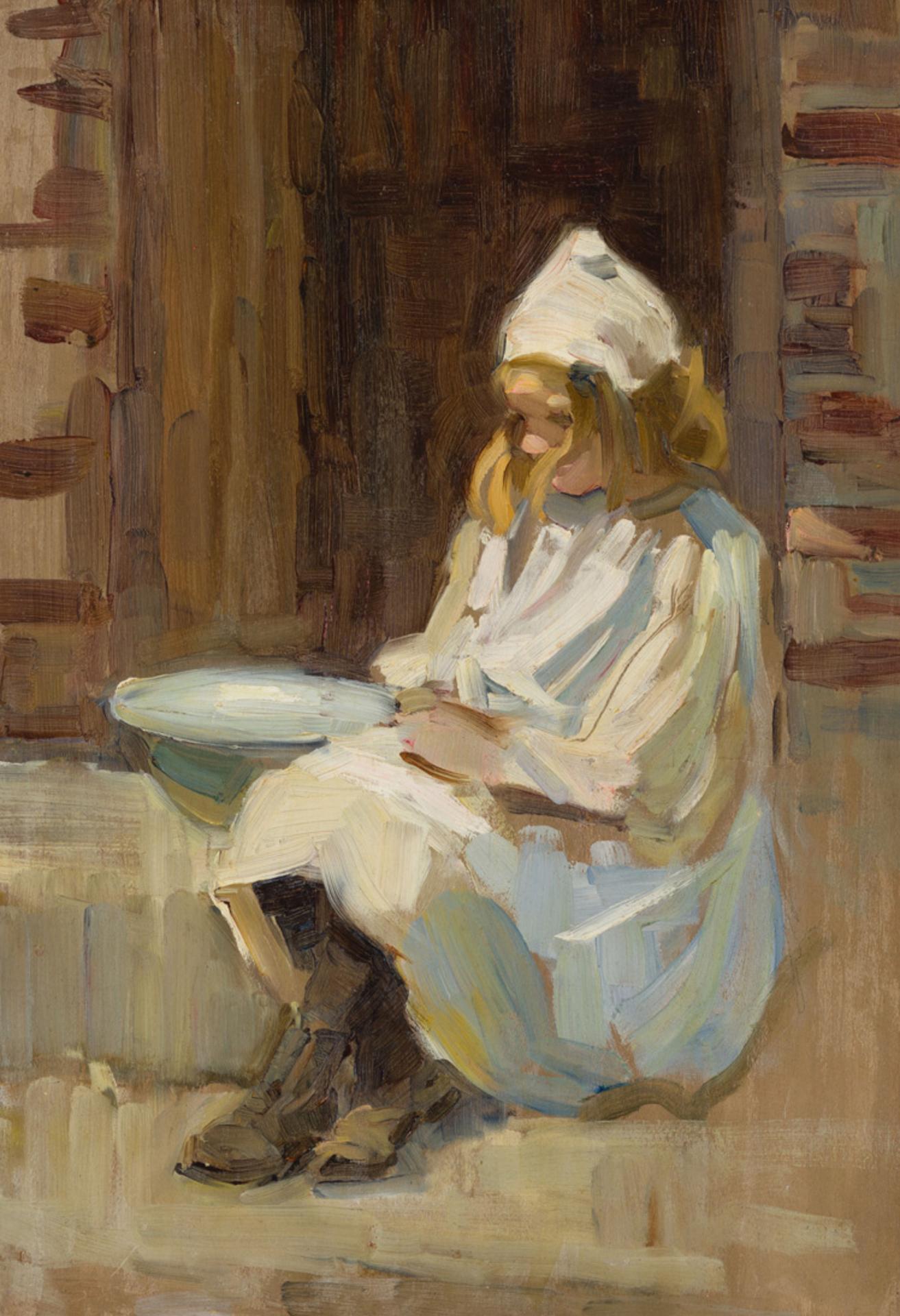 Helen Galloway McNicoll (1879-1915) - Girl with a Wash Bowl