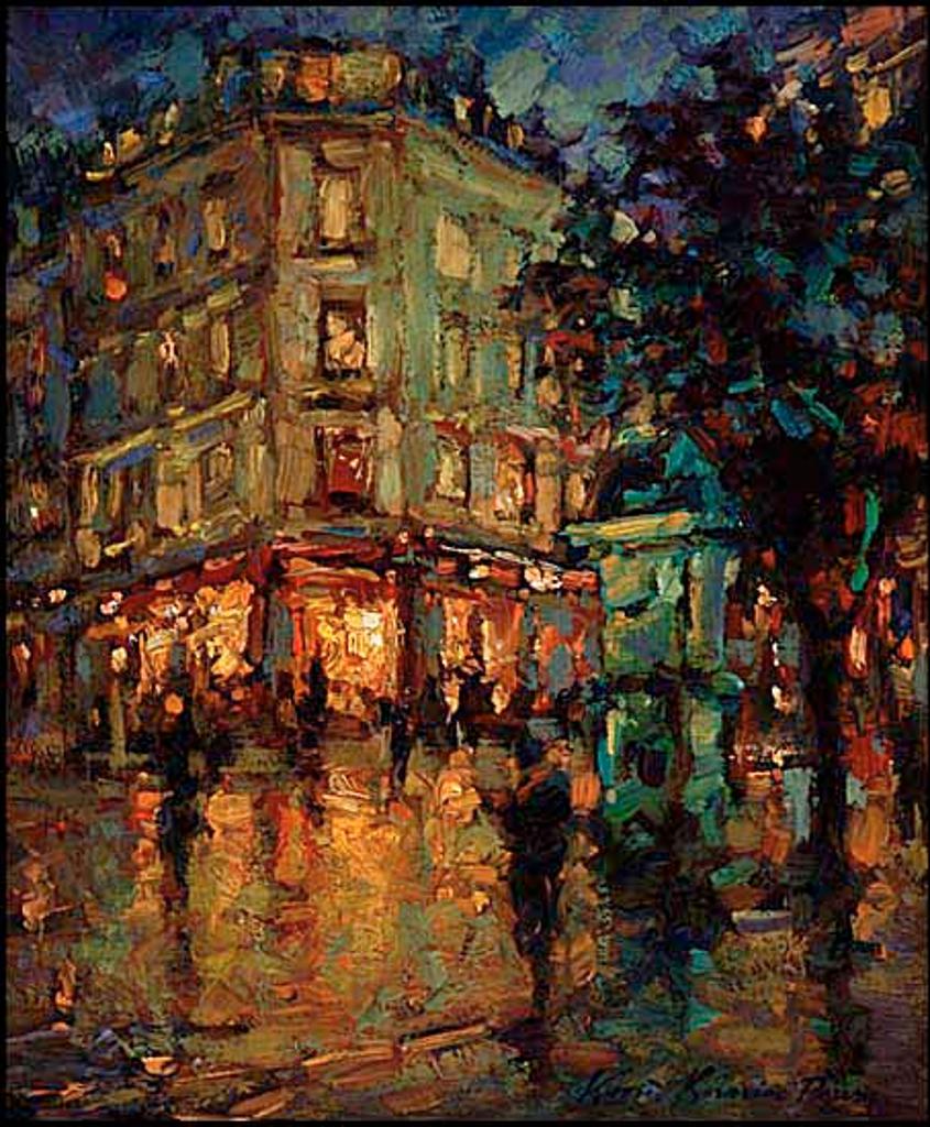 Konstantin A. Korovin (1861-1939) - Paris Street Scene