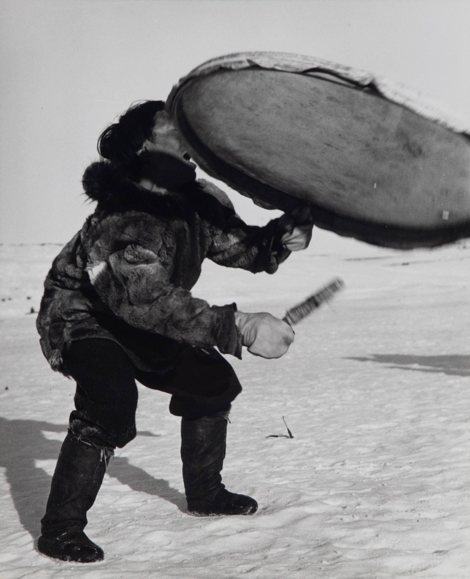 Richard Harrington (1911-2005) - Eskimo Drum Dancer At An Inland Camp Near Bathurst Inlet, N.W.T., 1949