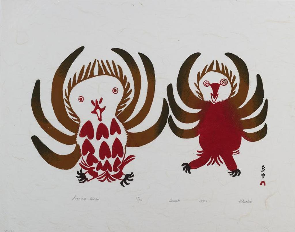 Pitseolak Ashoona (1904-1983) - Evening Birds