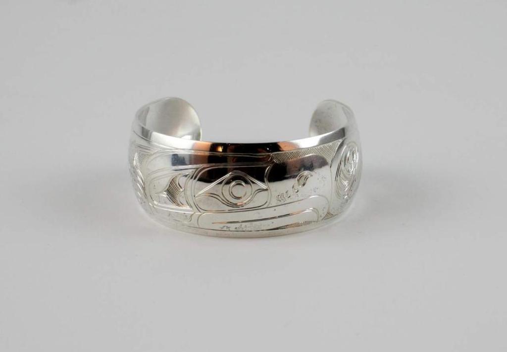 Phil Whonnock - a carved sterling cuff bracelet