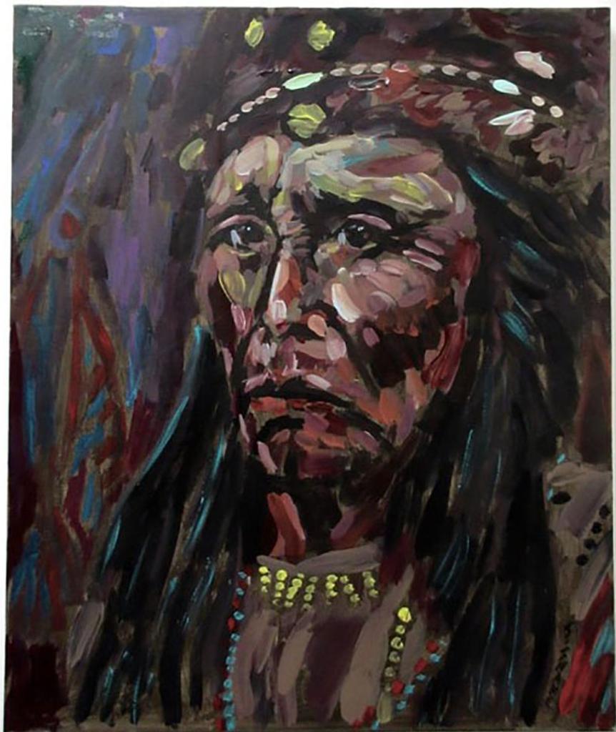 Stephen Snake (1967) - Portrait ( Indigenous Warrior)