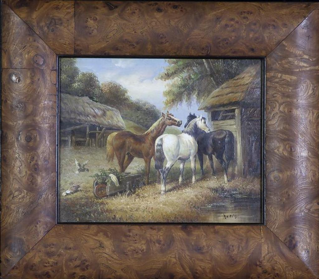 John Frederick Herring (1795-1865) - Untitled - Three Horses