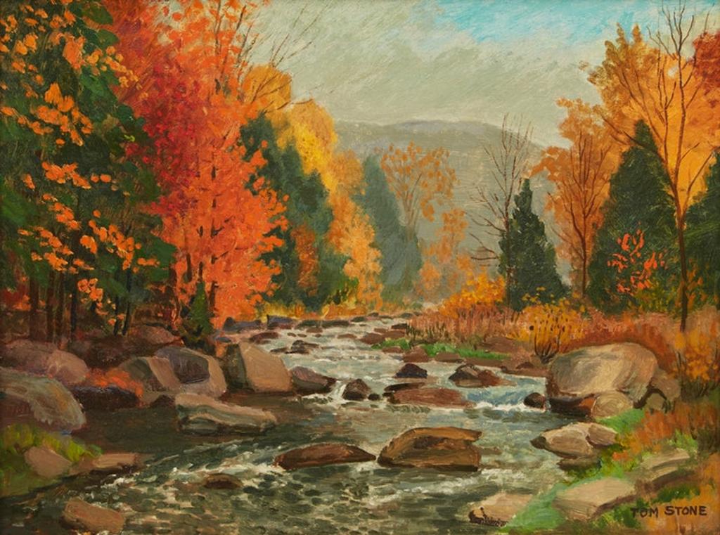 Thomas Albert Stone (1897-1978) - Autumn on the Credit River
