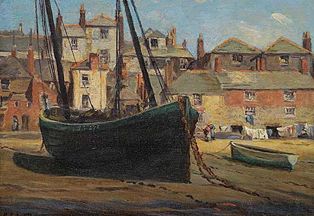 Gertrude Eleanor Spurr Cutts (1858-1941) - Low Tide, St. Ives