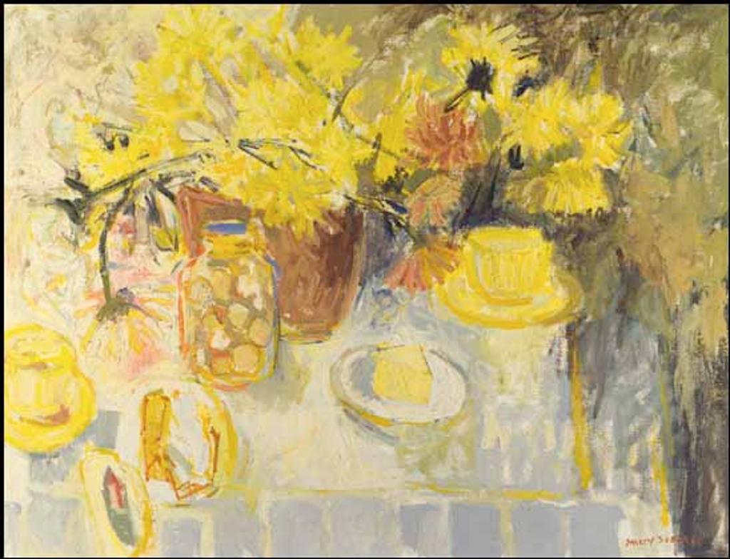 Molly Joan Lamb Bobak (1922-2014) - Still Life with Flowers