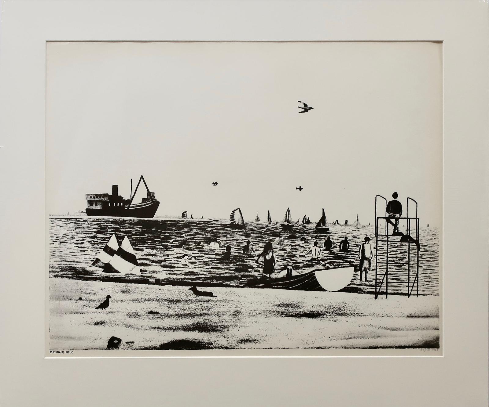 Christiane Pflug (1936-1972) - Untitled (Beach Study)