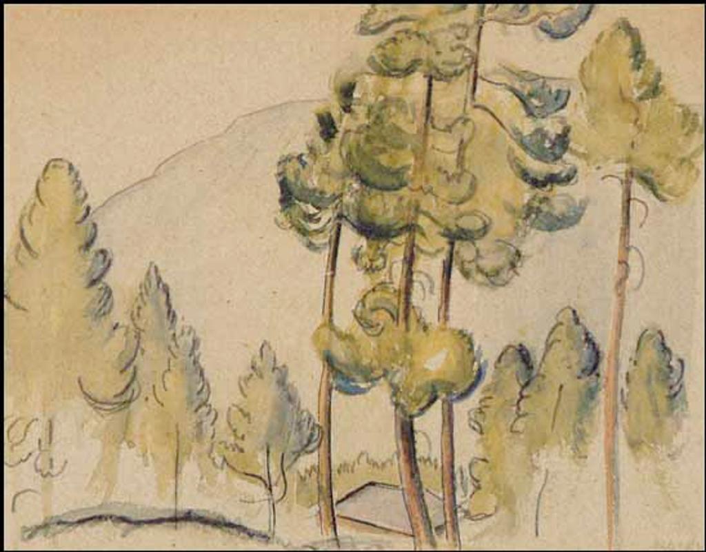 Lionel Lemoine FitzGerald (1890-1956) - Hill and Trees