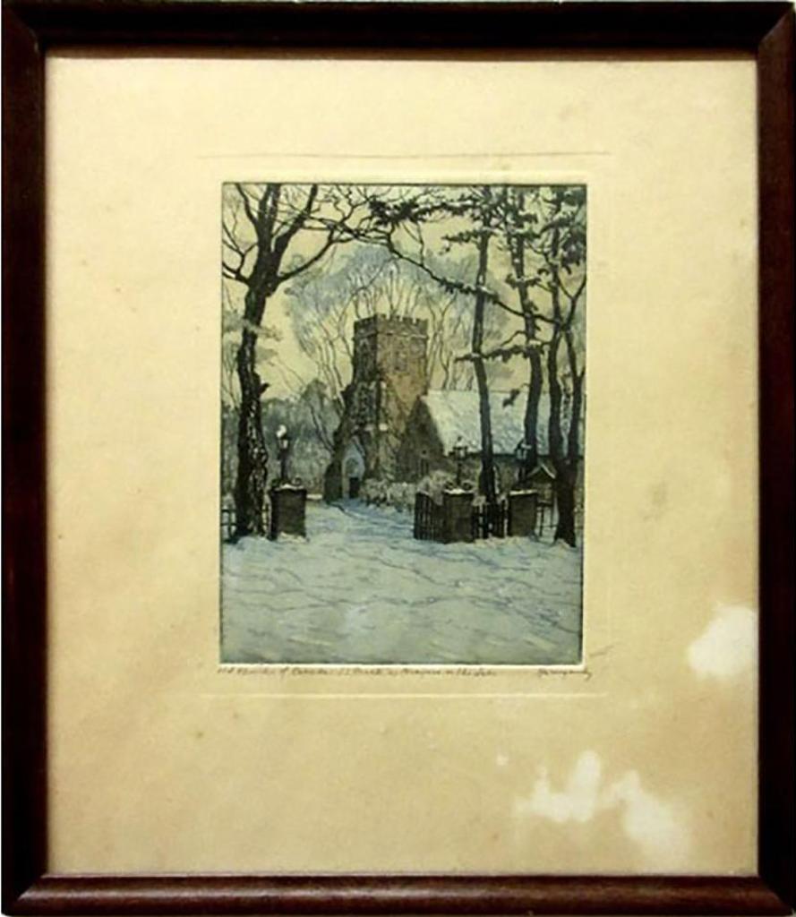 Nicholas Hornyansky (1896-1965) - Old Churches Of Canada, St. Marks, Niagara-On-The-Lake